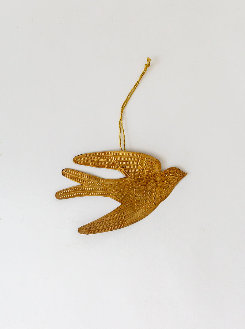 Golden Bird Ornament