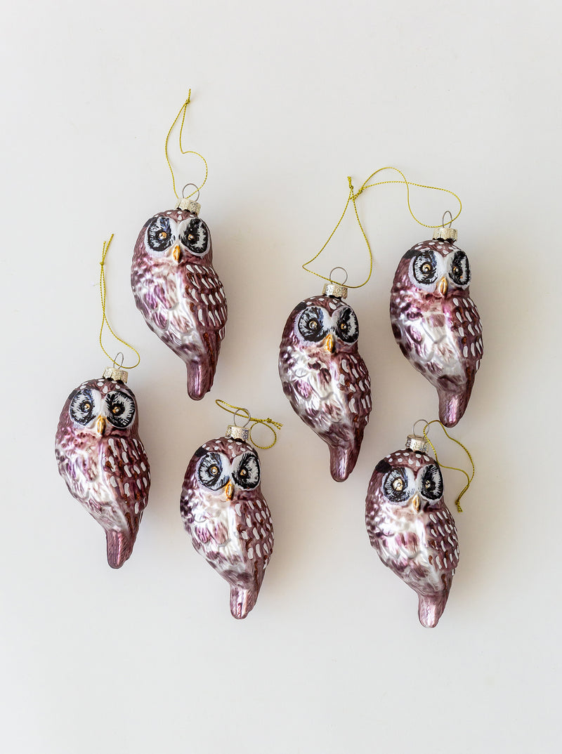 Glass Owl Ornament