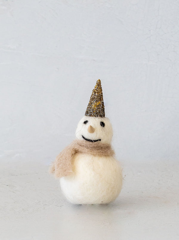 Felt Snowman Ornament