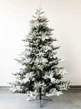 Faux 7.5' Pre-Lit Flocked Pine Tree