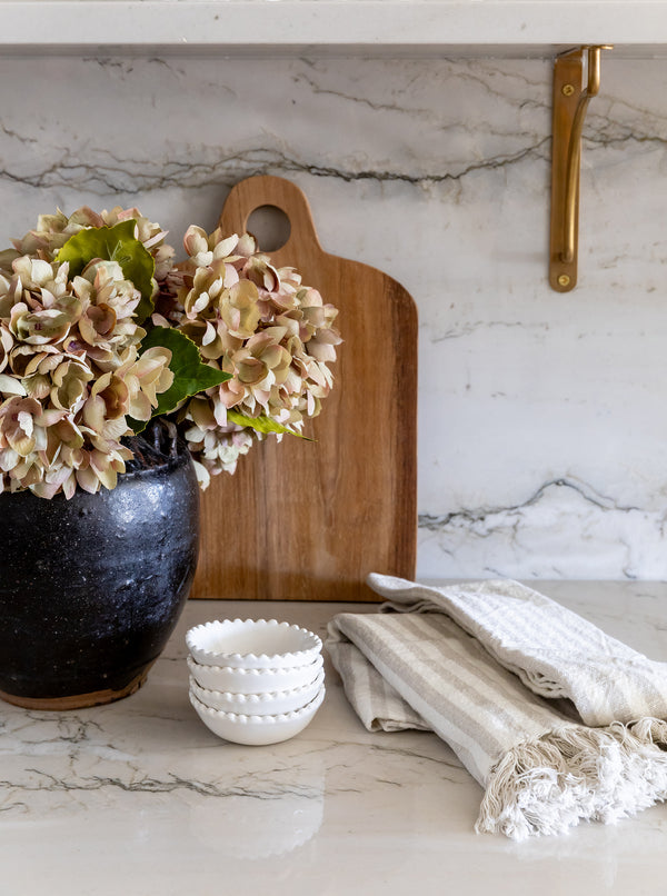 Faux Dusk Hydrangea Stem