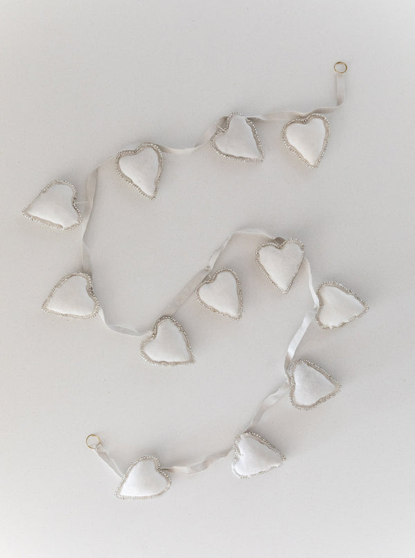 Beaded Heart Garland