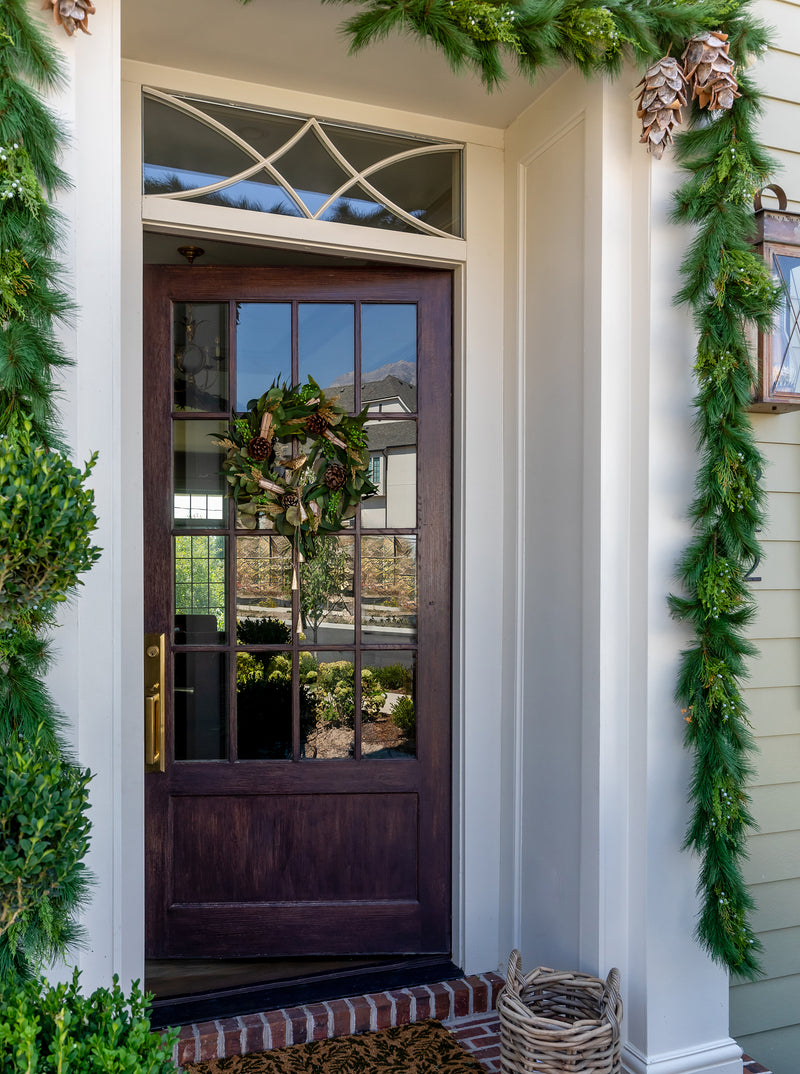 Faux Eucalyptus & Pinecone Wreath