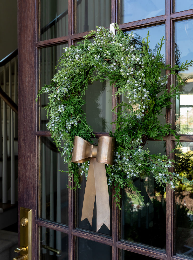 Faux Juniper Berry Wreath