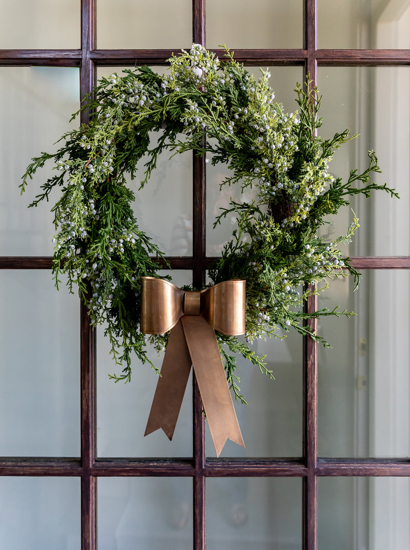 Faux Juniper Berry Wreath