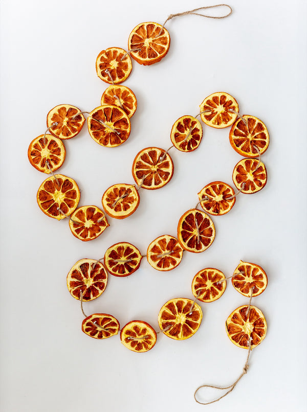 Faux 5.5' Orange Slice Garland