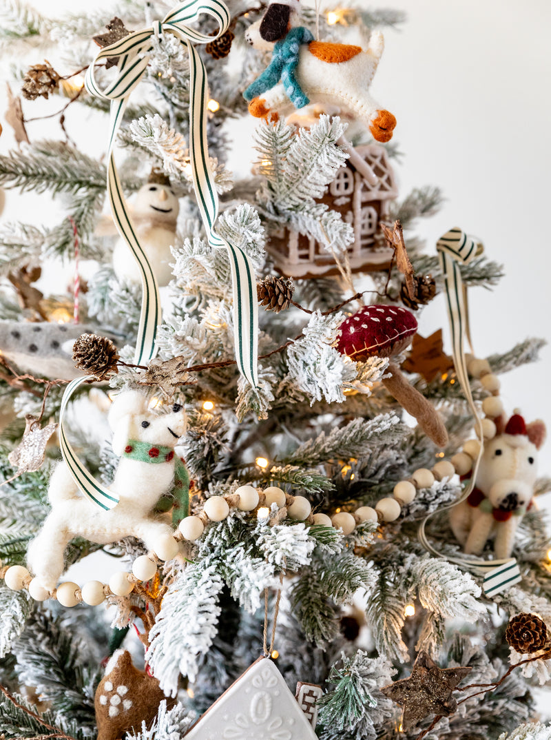 Felt Poodle Ornament