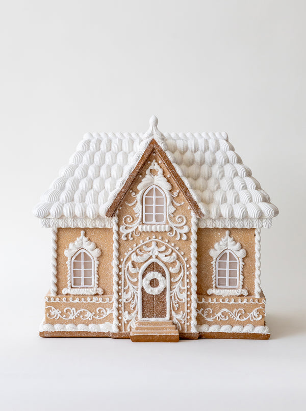 Lighted Gingerbread Mansion