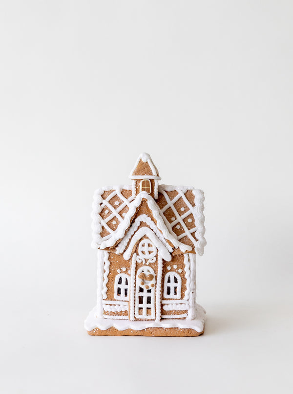 Lighted Gingerbread House No. 1