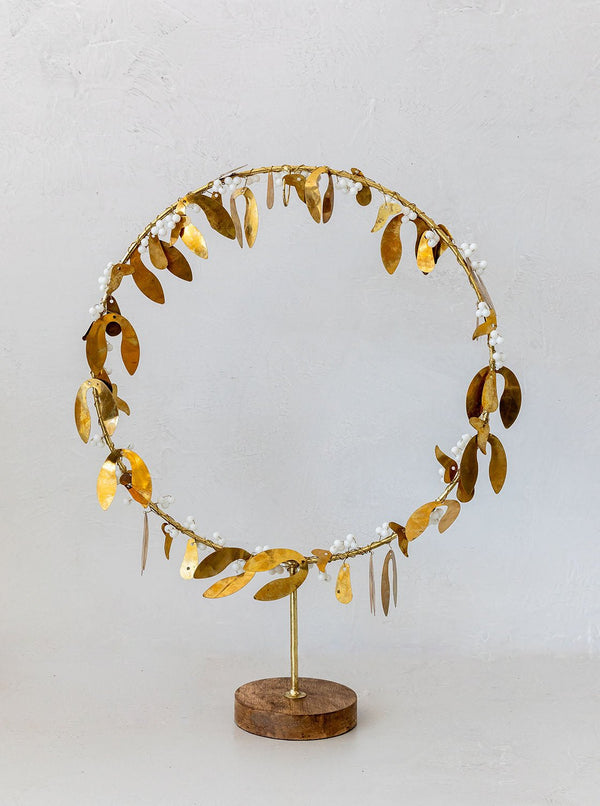 Brass Standing Wreath - HJHOL0204 - OS