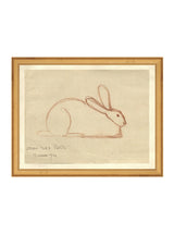 Bunny Sketch - HJART0032 - GLD - 11x14