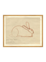 Bunny Sketch - HJART0032 - GLD - 24x30