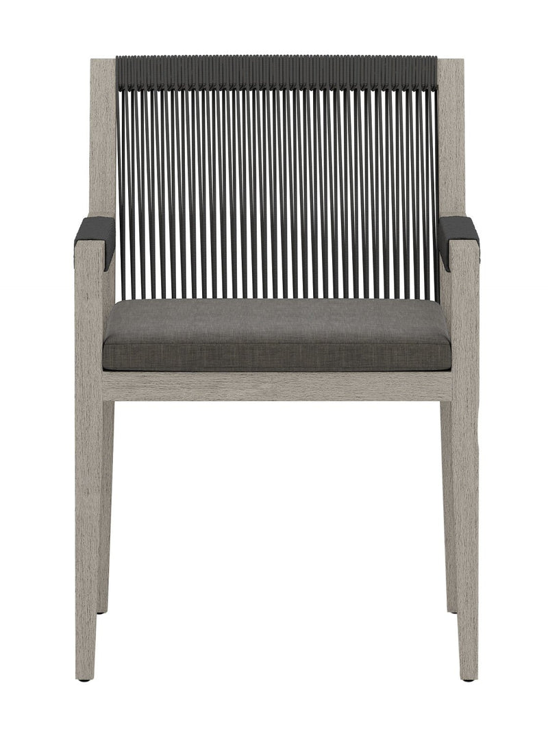 Christopher Outdoor Dining Arm Chair - HJCHR0359 - WHT