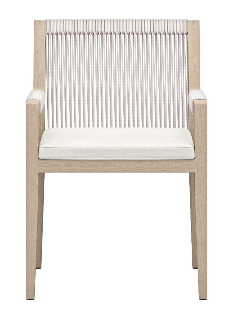 Christopher Outdoor Dining Arm Chair - HJCHR0360 - WHT