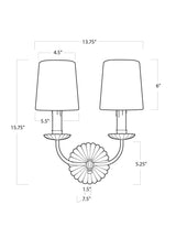 Cleo Double Sconce - HJLHT0282 - OS