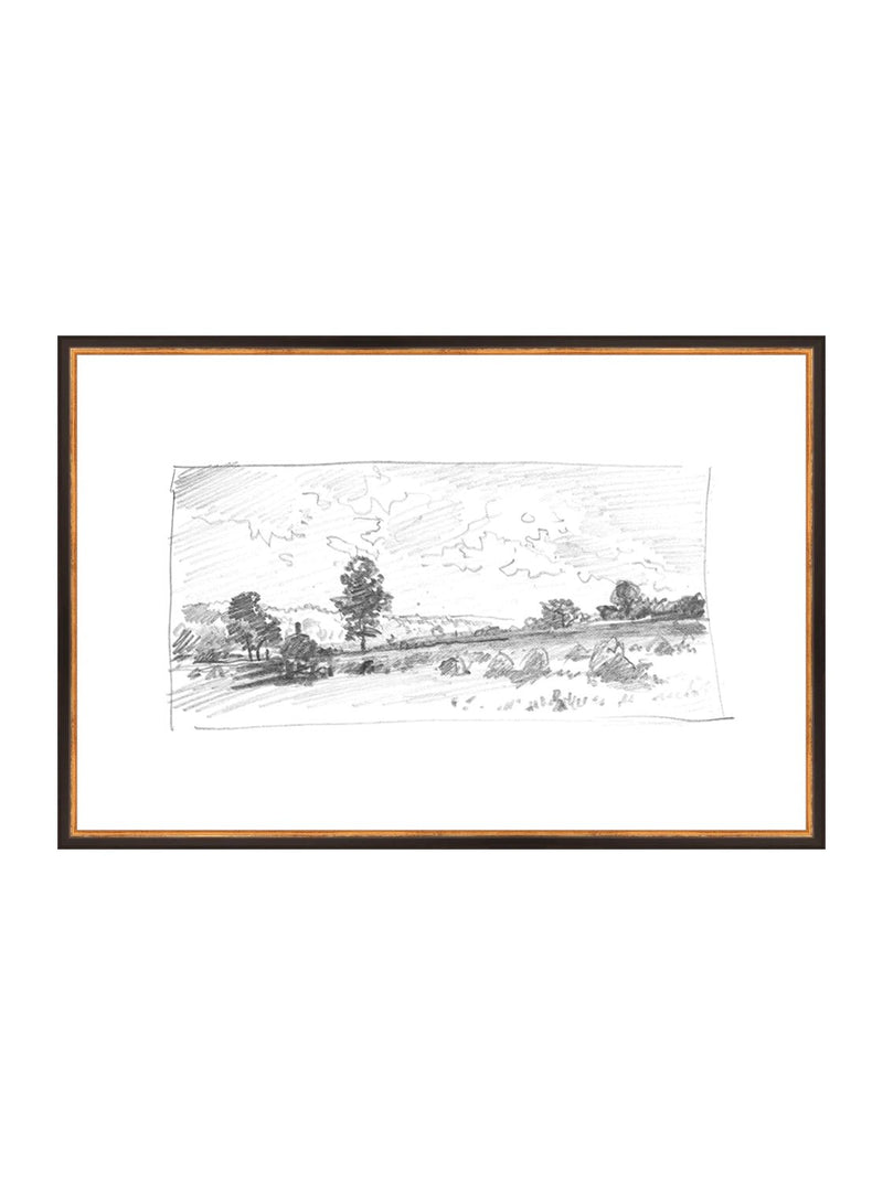 Countryside Sketch 1 - HJART0033 - BLK - 20x30