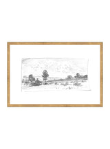 Countryside Sketch 1 - HJART0033 - GLD - 20x30