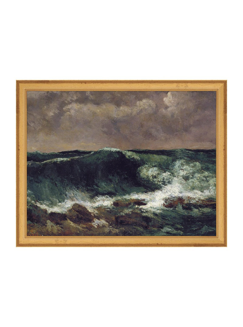 Crashing Waves - HJART0087 - GLD - 11x14