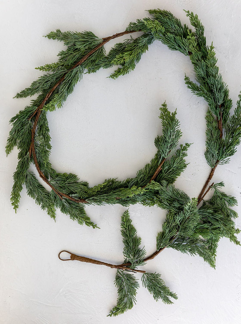 Faux 7' Cedar Garland - HJDCR0220 - BUN