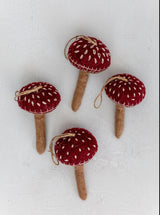 Felt Mushroom Ornament - HJHOL0092 - L