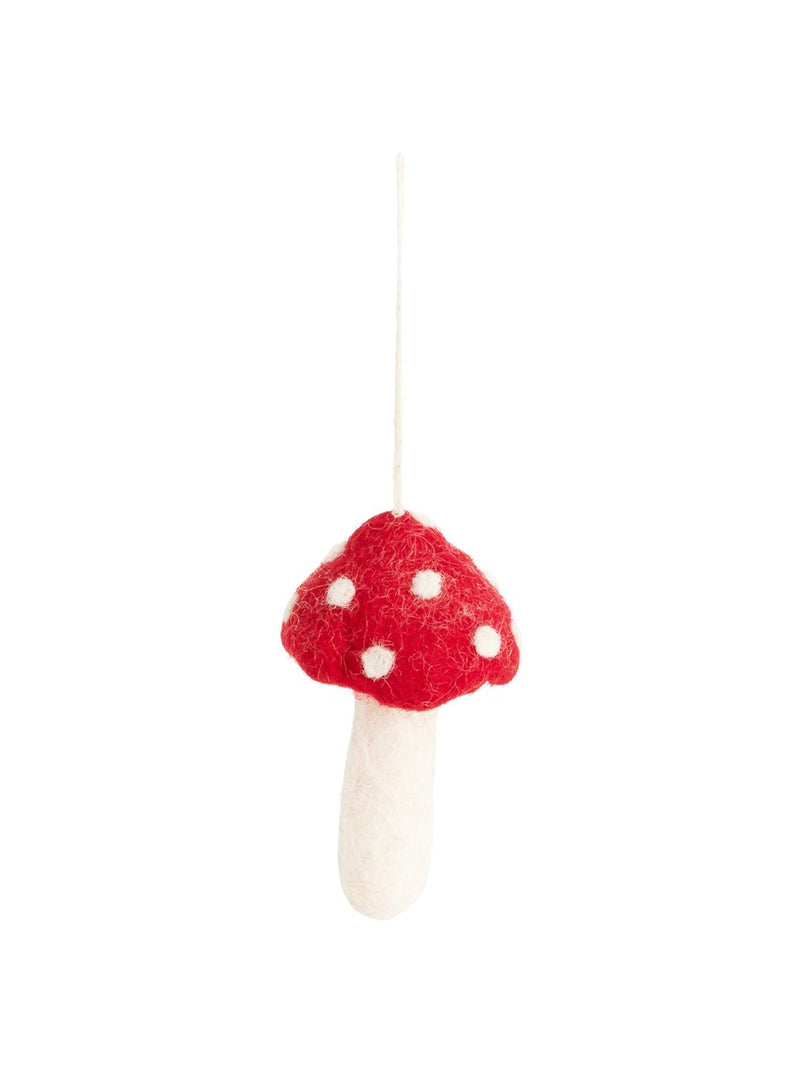 Felt Mushroom Ornament - HJHOL0092 - S