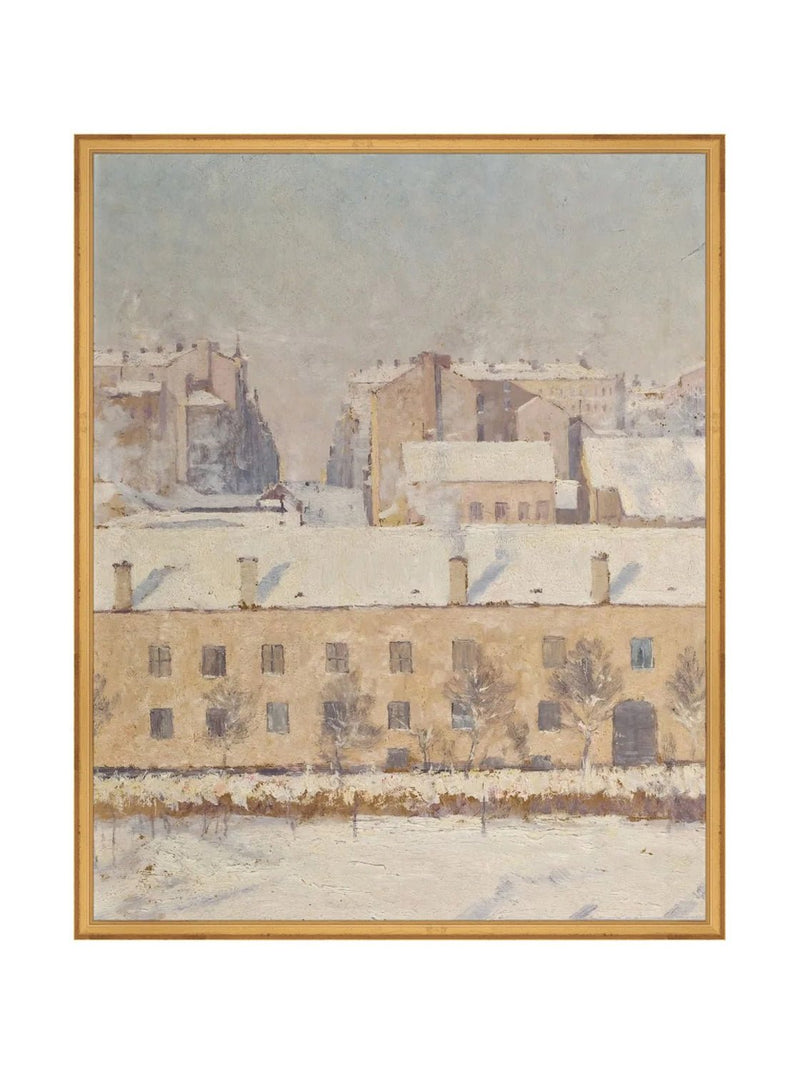 First Snowfall - HJART0246 - GLD - 24x30