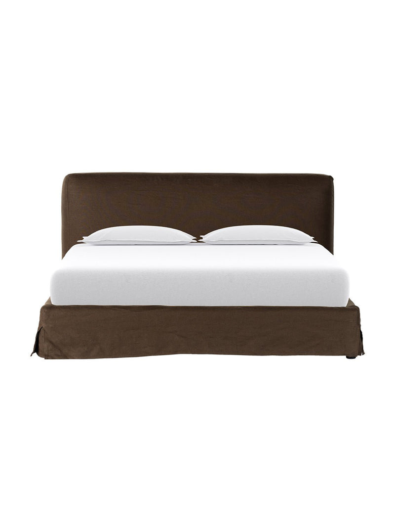 Gina Bed - HJBED0026 - QN - BRN