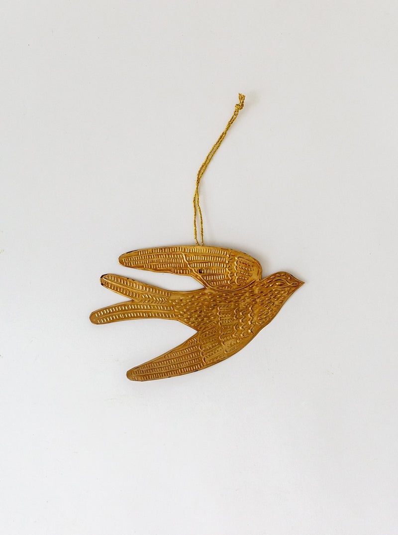 Golden Bird Ornament - HJHOL0256 - S