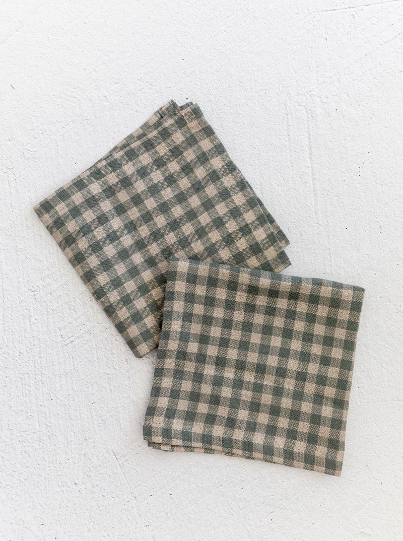 Green Check Tea Napkin - HJKIT0094 - BUN