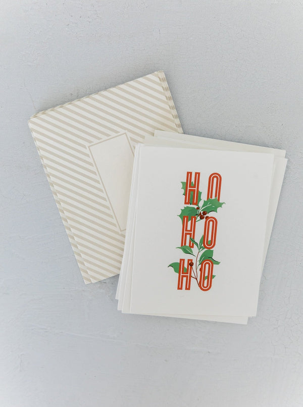 Ho Ho Ho Cards | Set of 8 - HJHOL0151 - OS