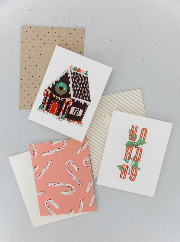 Ho Ho Ho Cards | Set of 8 - HJHOL0151 - OS