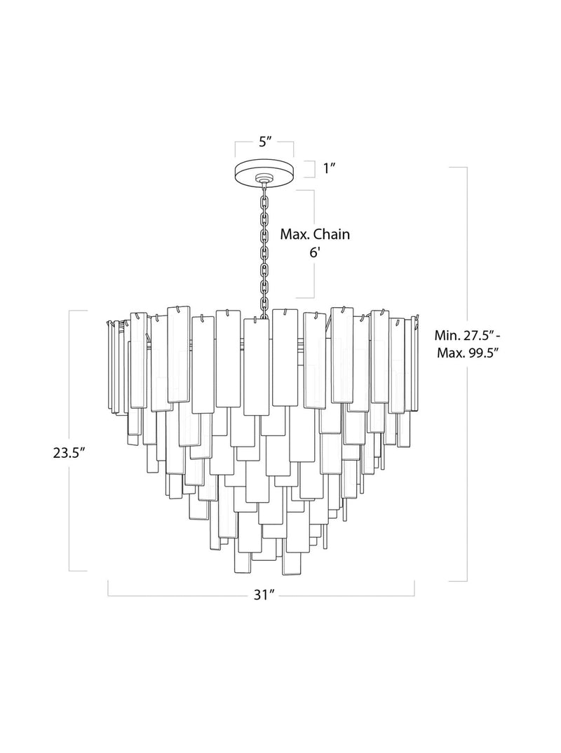 Laney Chandelier - HJLHT0227 - L