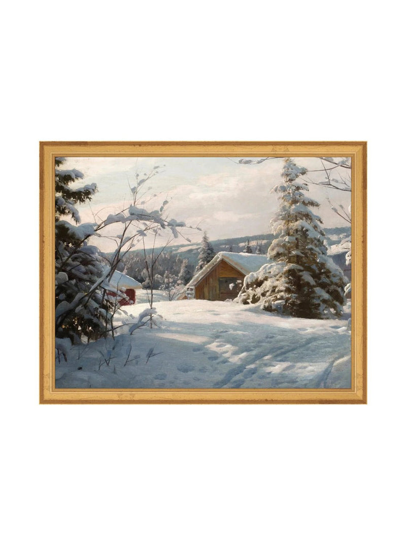 Morning Snow - HJART0245 - GLD - 11x14