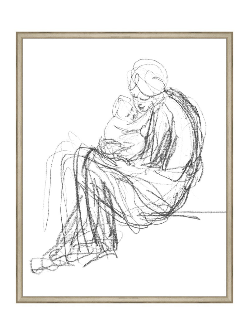 Mother & Child - HJART0112 - SIL - 24x30