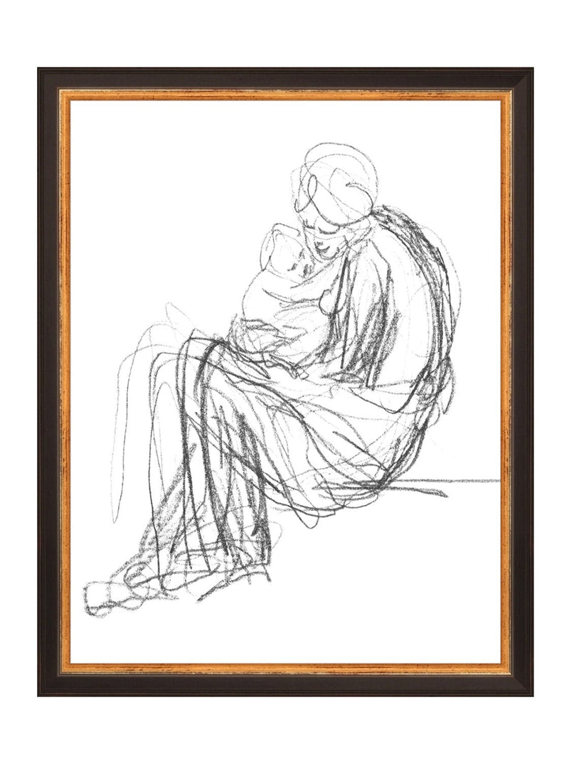 Mother & Child - HJART0112 - BLK - 11x14