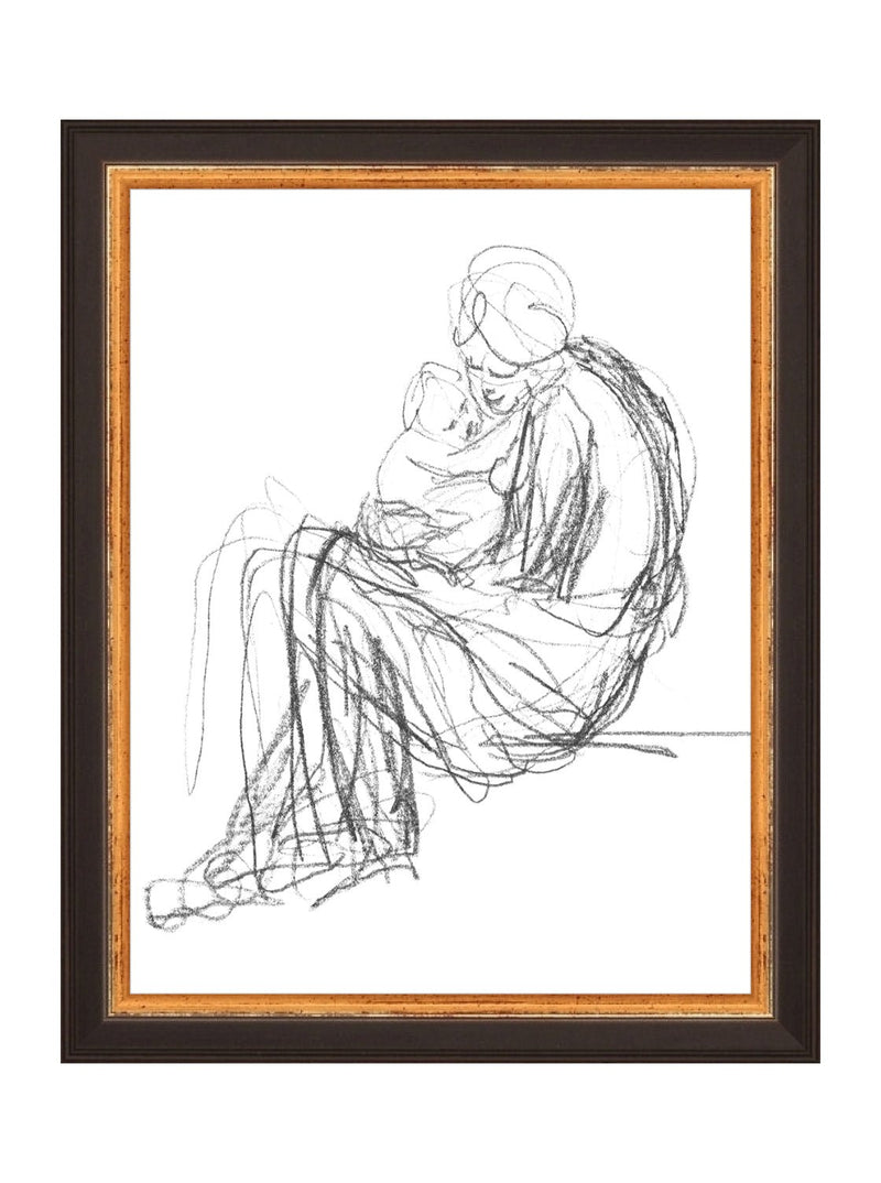 Mother & Child - HJART0112 - BLK - 8x10