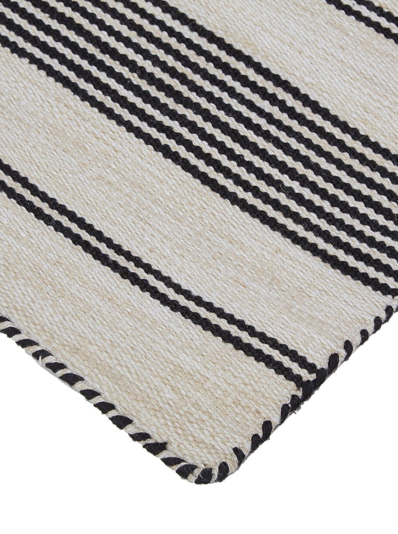 Nantes Black Rug - HJRUG0117 - 2x3