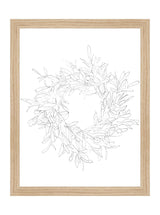 Olive Wreath Sketch - HJART0075 - OAK - 11x14