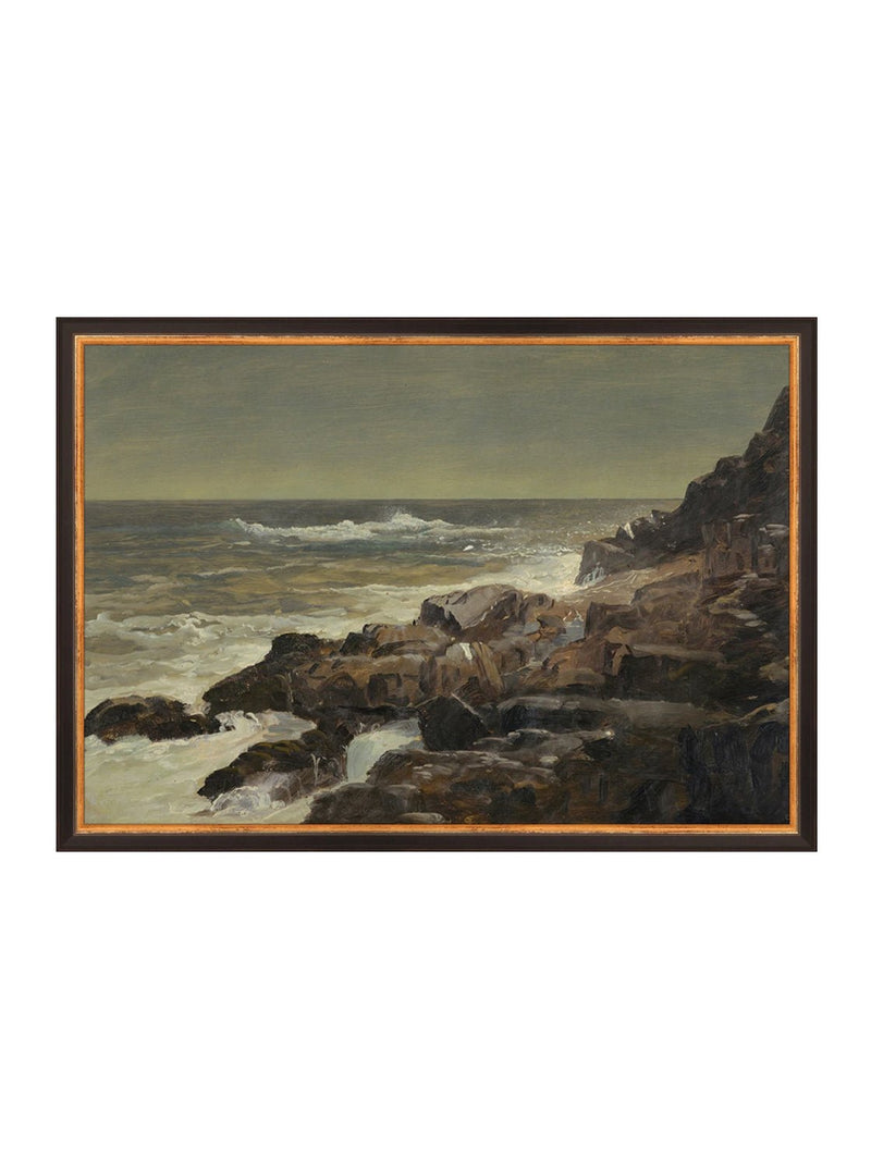 On The Rocks - HJART0042 - BLK - 14x20