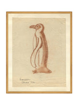 Penguin Sketch - HJART0184 - GLD - 24x30