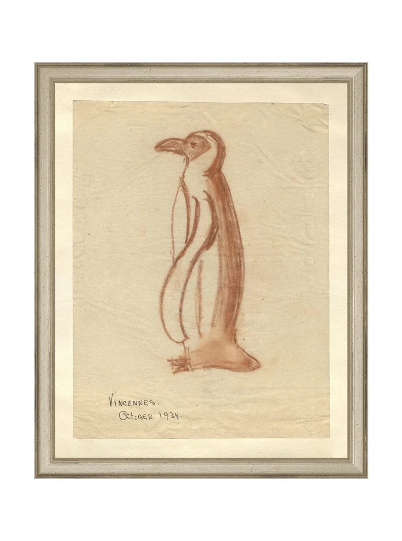 Penguin Sketch - HJART0184 - SIL - 11x14