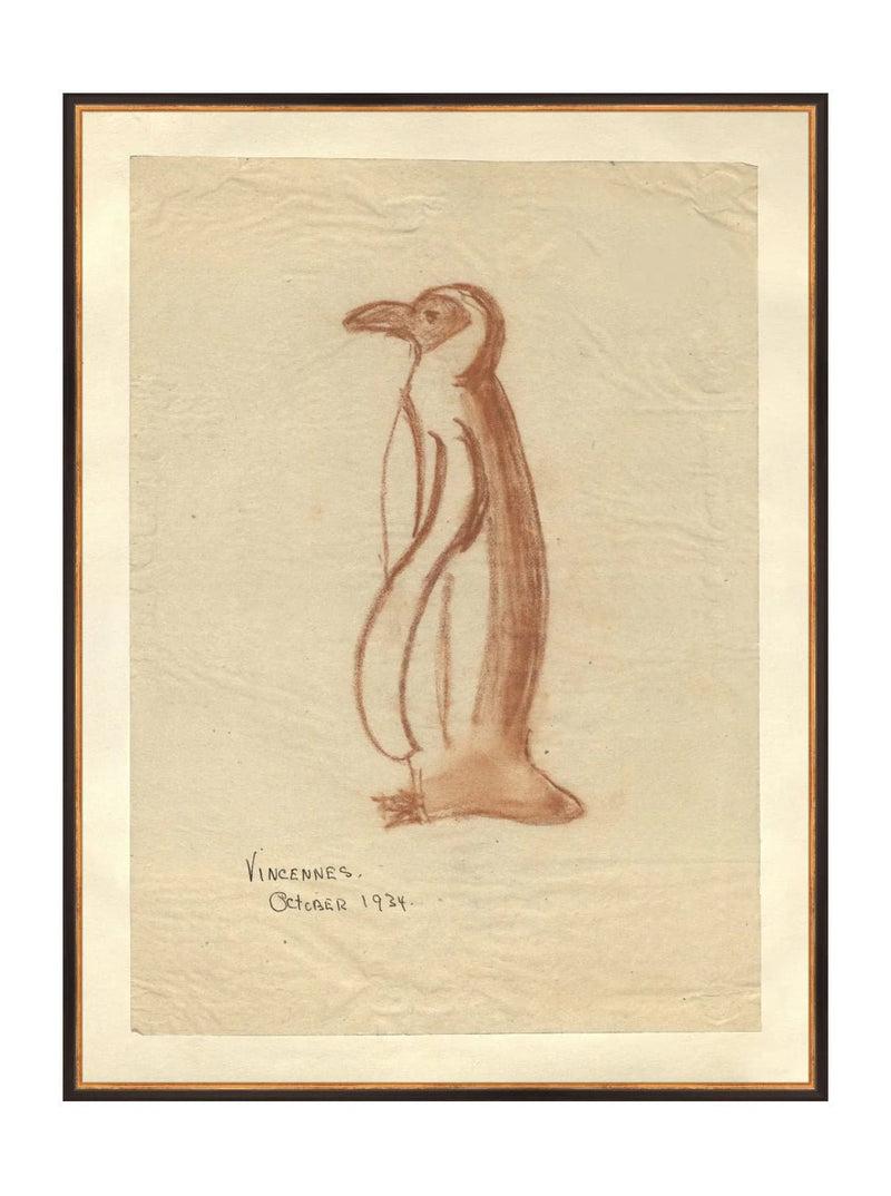 Penguin Sketch - HJART0184 - BGD - 30x40