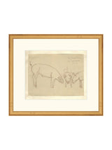 Pig Sketch - HJART0268 - GLD - 13x15