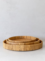 Rattan Round Tray - HJHOL0048 - SET