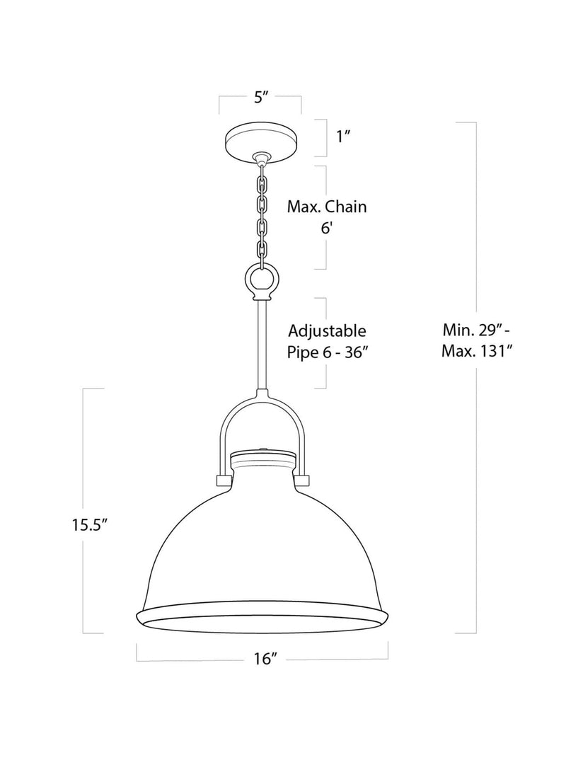 Raven Pendant - HJLHT0251 - S - GRY