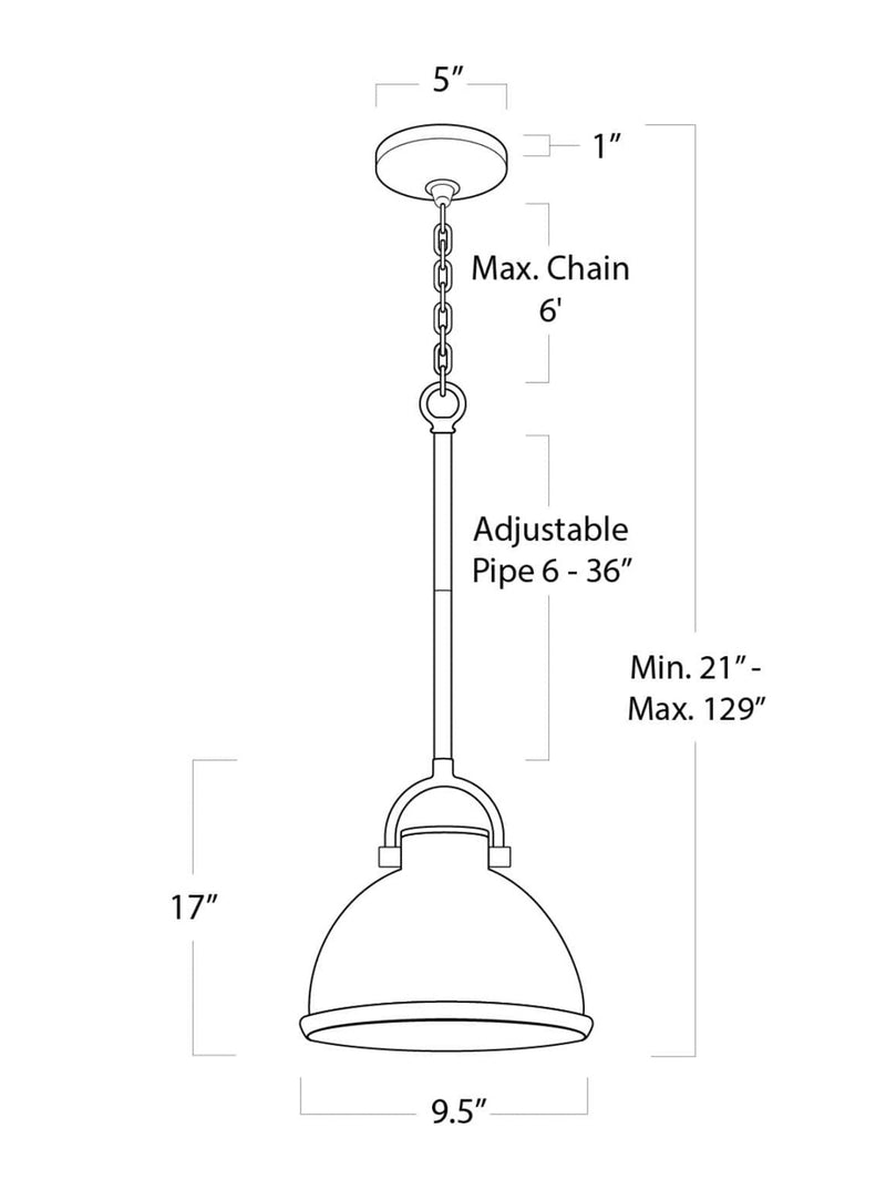 Raven Pendant - HJLHT0251 - S - GRY