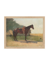 Saddled Horse - HJART0179 - OAK - 11x14