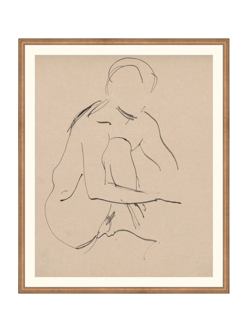 Seated Figure - HJART0274 - BNZ - 28x34