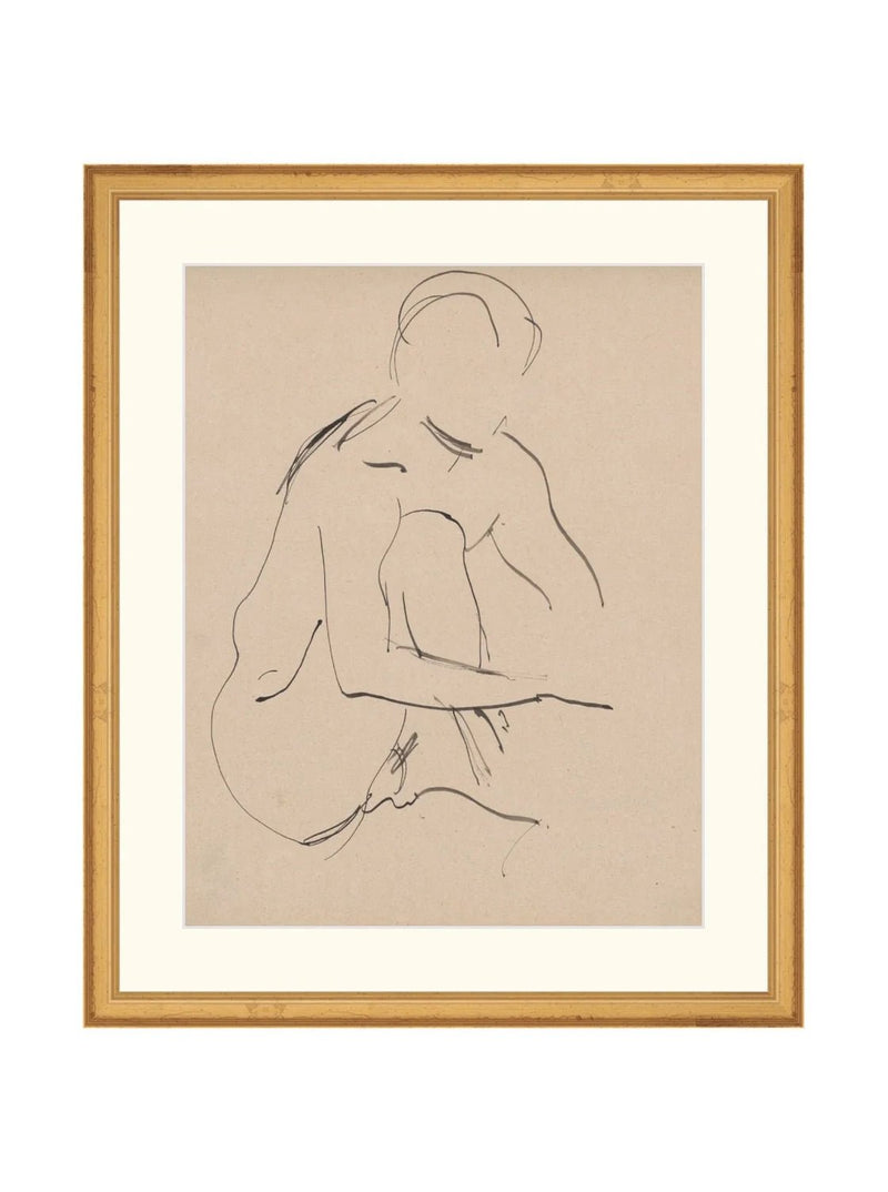 Seated Figure - HJART0274 - GLD - 15x18