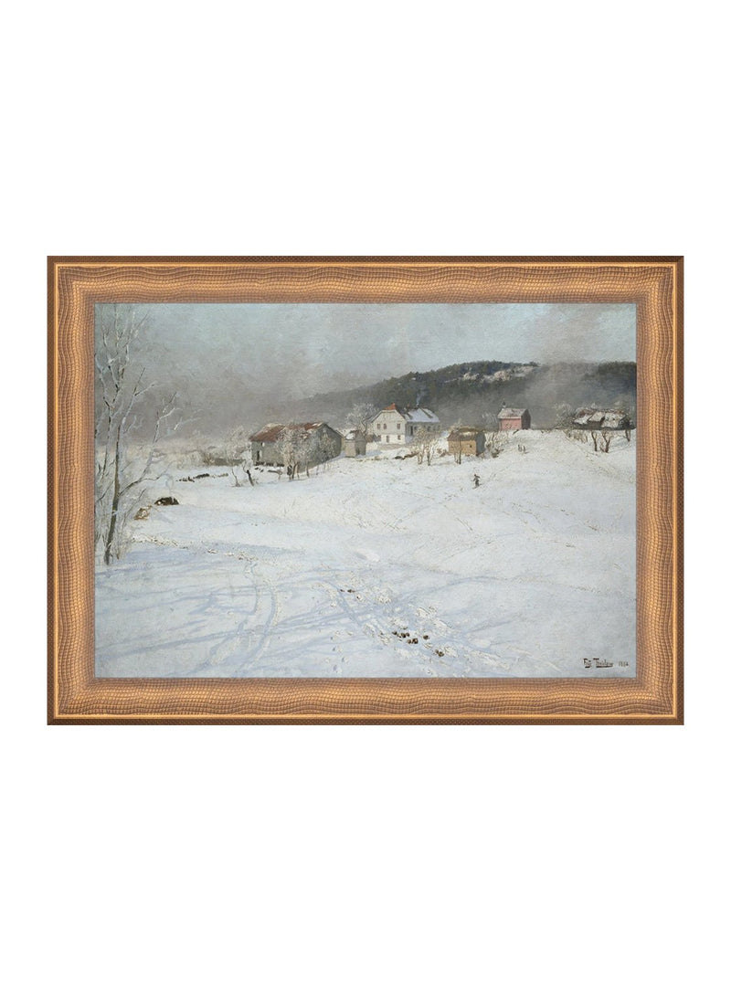 Snowbound Village - HJART0074 - BRZ - 8x11